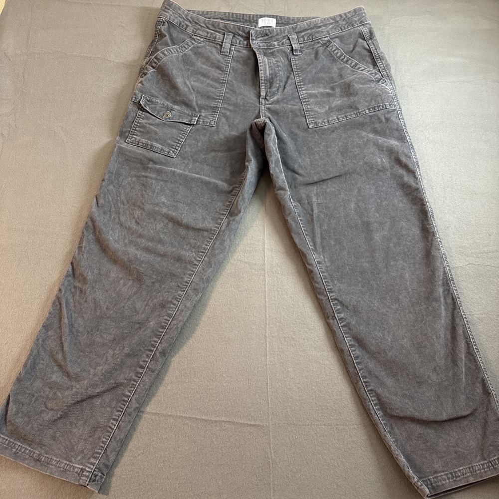 Time And True Gray Caudory Jeans Large Front Pocket Sz 16 Womens